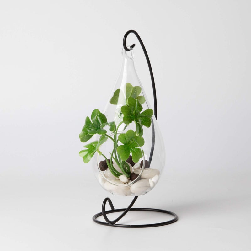 WGVI WGV Glass Hanging Plant Terrarium Bulk, Width 3.5", Height 7", Teardrop DIY Air Succulent Planter Clear Tea Light Votive Candle Holder, Wedding Event Office Home Outdoor Decor, 3 Pieces - Image 5